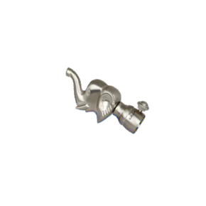 Brass Elephant Curtain Rod End Cap (Pair) – Premium Decorative Finial | Product Code: 31 Finish-SS