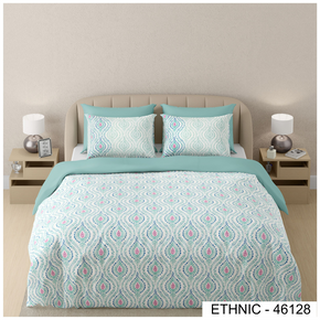ETHNIC 46128  DIGITAL PRINT COTTON SUPER KING SIZE  BEDSHEET
