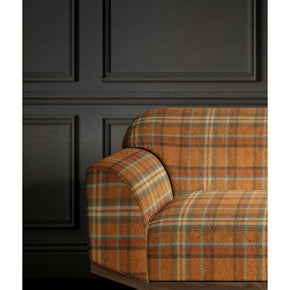 Mulberry II OREANGE BROWN CHECK Sofa Febric