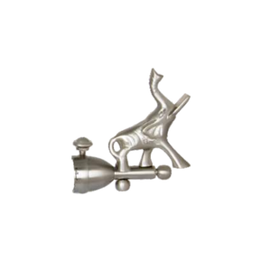 Fancy Elephant Curtain Rod End Cap (Pair) – Premium Decorative Finial | Product Code: 32-Finish-SS