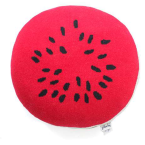 Watermelon SHAPED CUSHION  Color: Jade Green,Red & Black
