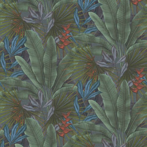 STORY OF LIFE GREEN RED MULTI LEAF  HOME DECOR WALL COVER  WALLPAPERS