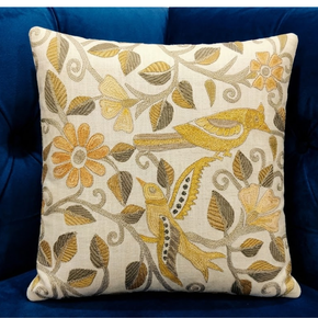 VEDIC-YF-2 Vedic Elegance Cushion Cover – Set of FIVE 16×16 Decorative Cushion Covers