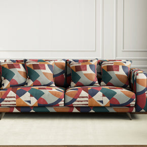 Abstract Geometry III Geometric Velvet Upholstery Fabric VT-301