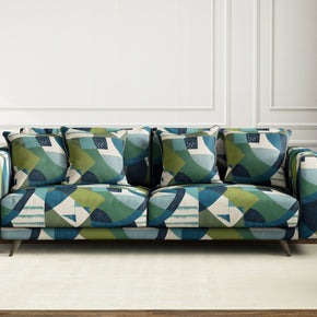 Abstract Geometry III Geometric Velvet Upholstery Fabric VT-307