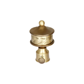 Brass Bell Curtain Rod End Cap (Pair) – Classic Decorative Finial | Product Code: 8 ANTIQUE