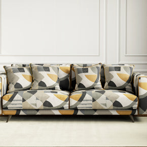 Abstract Geometry III Geometric Velvet Upholstery Fabric VT-325