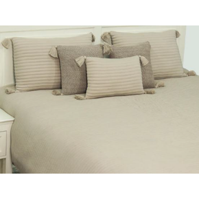 Waseme King Size Bed Cover & 2 Pillow Covers With 3 Cushion Covers (Set Of 6)