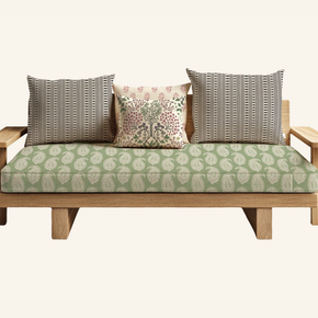 Sr. No. 30 – Urban Roots Ajrakh Paisley Fabric SOFA Brixton Quality