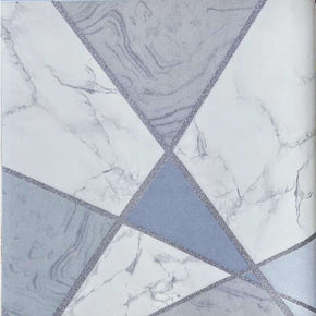 HOME DECOR GEOMETRIC MARBLE CUT SILVER MONACO WALLPAPERS