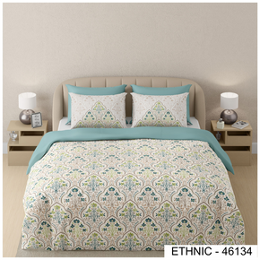ETHNIC 46134 DIGITAL PRINT COTTON SUPER KING SIZE  BEDSHEET