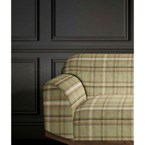 Mulberry II CHECK LIGHT GREEN GREY Sofa Febric