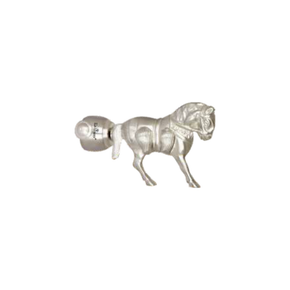 Brass New Horse Curtain Rod End Cap (Pair) – Premium Decorative Finial Product Code: 34 FINISH-SS