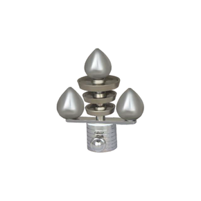 Brass Cone Egg Curtain Rod End Cap (Pair) – Premium Decorative Finial Product Code: 9 MS