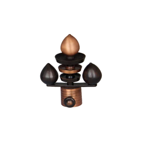 Brass Cone Egg Curtain Rod End Cap (Pair) – Premium Decorative Finial Product Code: 9 COPPER ANTIQUE