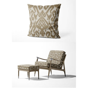 IKAT-II GEOMETRIC LIGHT GRAY UPHOLSTERY AND CUSHION COVER  FABRICS