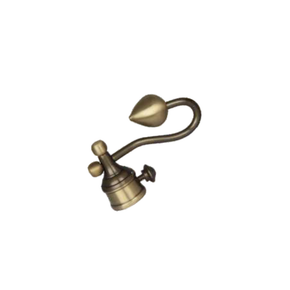 Brass Bagula Curtain Rod End Cap (Pair) – Designer Decorative Finial Product Code: 10 FINISH  MS