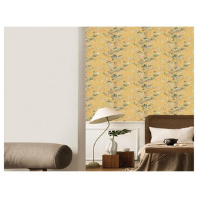 HERA YELLOW BASE PRINT HOME DECOR WALL COVER  WALLPAPER