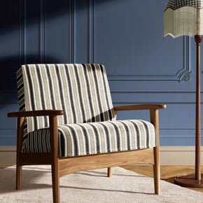 TRENDY STRIPE  BLACK BEIGE SOFA FABRICS