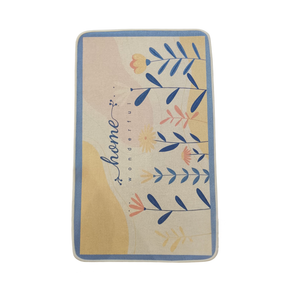 EKAVA Khaki Anti-Slip Doormat  Soft & Absorbent Floor Mat  45 × 75 cm -3