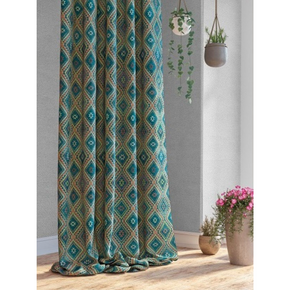 CARIBBEAN 125 MULITICOLOR PRINT CURTAIN FABRIC