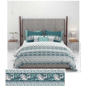 CARNIVAL GOLD BAGH ICE GREEN KING SIZE BED SHEET
