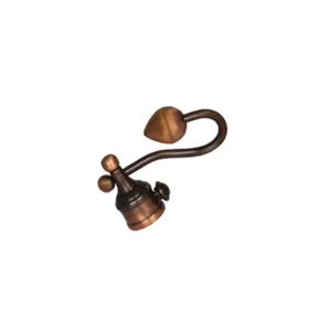 Brass Bagula Curtain Rod End Cap (Pair) – Designer Decorative Finial Product Code: 10 FINISH COPPER ANTIQUE