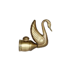 Brass Duck Curtain Rod End Cap (Pair) – Premium Decorative Finial Product Code: 36 FINISH-ANTIQUE