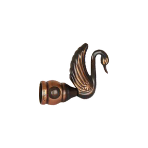 Brass Duck Curtain Rod End Cap (Pair) – Premium Decorative Finial Product Code: 36 FINISH-COPPER ANTIQUE