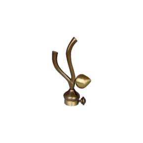 Brass Seeng Egg Curtain Rod End Cap (Pair)  Designer Decorative Finial Product Code: 11 FINISH ANTIQUE