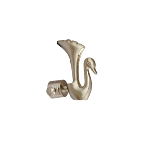 Brass Fancy Duck Curtain Rod End Cap (Pair) – Premium Decorative Finial | Product Code: 37-FINISH SS