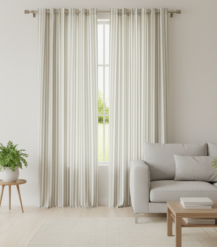 Stripe Sheer Curtain Fabric