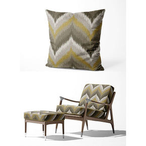 IKAT-II  ZIGZAG YELLOW  UPHOLSTERY AND CUSHION COVER FABRICS