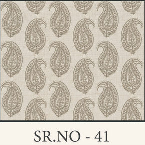 Sr. No. 41 – Urban Roots Ajrakh Paisley Fabric curtain Brixton Quality