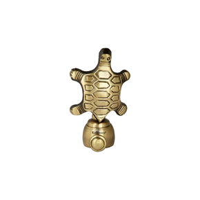 Brass Kachua Curtain Rod End Cap (Pair) – Premium Decorative Finial | Product Code: 38 FINISH-ANTIQUE