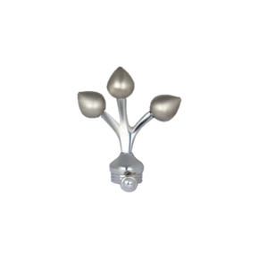 Brass Tree Ball Curtain Rod End Cap (Pair) – Premium Decorative Finial Product Code: 12 FINISH MS