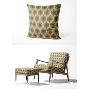 IKAT-II  GEOMETRIC YELLOW UPHOLSTERY AND CUSHION COVER FABRICS