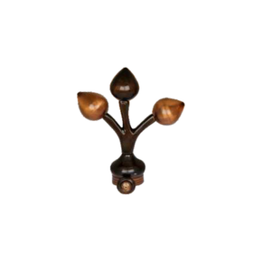 Brass Tree Ball Curtain Rod End Cap (Pair) – Premium Decorative Finial Product Code: 12 FINISH  COPPER ANTIQUE