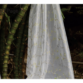 RIO EMBROIDERY POLYESTER 27330 SHEER CURTAIN FABRICS