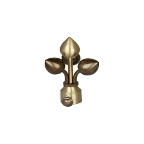 Brass Flower Grapes Curtain Rod End Cap (Pair) – Luxury Decorative Finial Product Code: 13 FINISH ANTIQUE