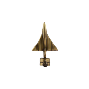 Brass Airoplane Curtain Rod End Cap (Pair) – Premium Decorative Finial | Product Code: 40-finish-antique