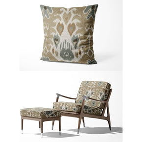 IKAT-II  GEOMETRIC BEIGE UPHOLSTERY AND CUSHION FABRICS FABRICS