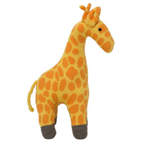Giraffe SOFT TOY  Yellow, Orange & Medium Grey Melange