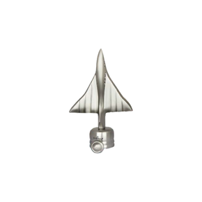 Brass Airoplane Curtain Rod End Cap (Pair) – Premium Decorative Finial | Product Code: 40-finish-ss