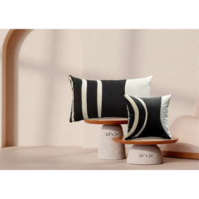 Printed Cushion Cover Conceal Zip GEOMETRIC MOON CUT E