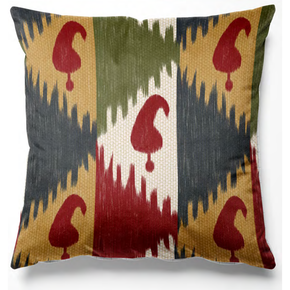 BUKHARA III – KRYPTON  SR NO: KR_327 Premium CUSHION COVER Fabric (Polyester–Linen–Jute Blend)