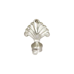 Brass Sheel Curtain Rod End Cap (Pair) – Premium Decorative Finial | Product Code: 41 finish-ss