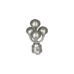 Brass Grapes Curtain Rod End Cap (Pair) – Luxury Decorative Finial | Product Code: 15-FINISH-SS