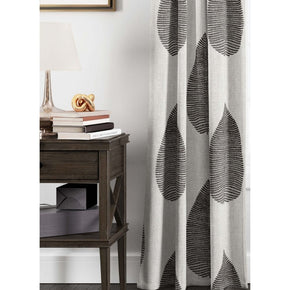 THE BLACK CONCEPT II  PRINT  LEAF BIG CURTAIN FABRICS