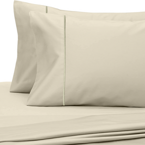 Oscar 100% cotton double bedsheet set : 400 105A Plaza Taupe SM
